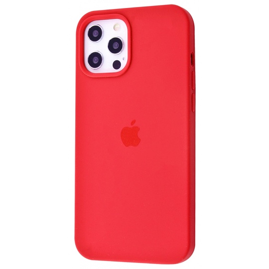 Накладка Silicone Case Full Cover Apple iPhone 12 Pro Max, (65) Marsala