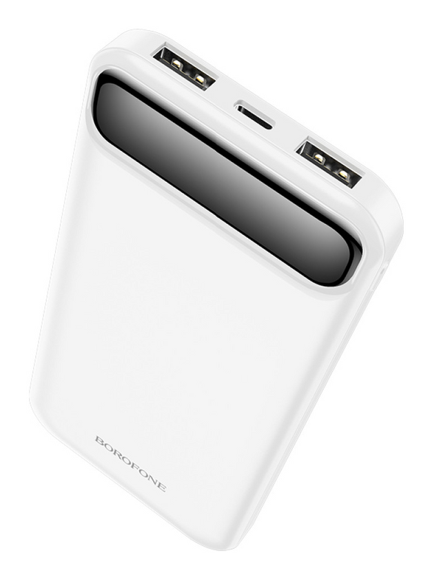 Power Bank Borofone BJ14 10000mAh Freeway 2USB/Type-C/Micro Led, White