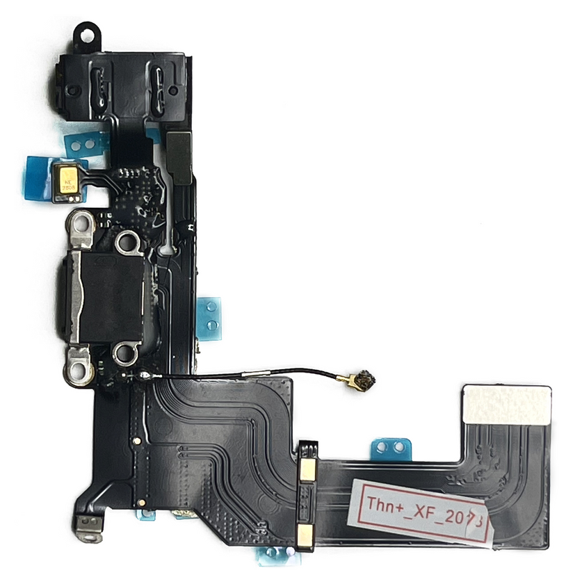 Шлейф Apple iPhone 5s з конектором зарядки та входом для навушників
