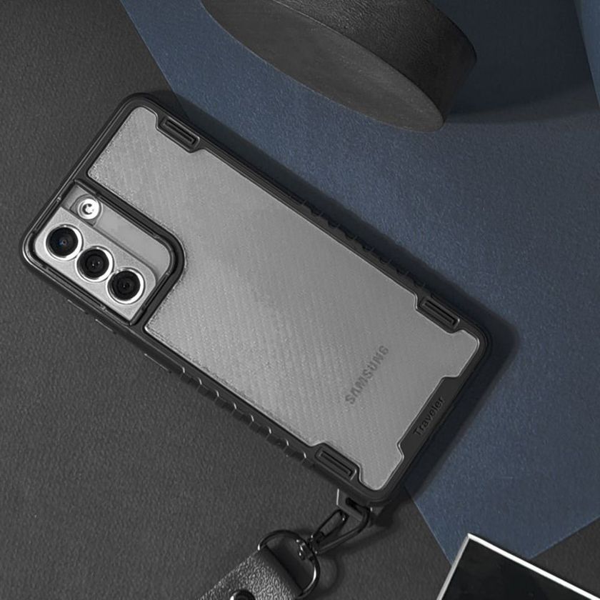 Накладка Carbon Protection Case Samsung Galaxy S22 Plus, Blue