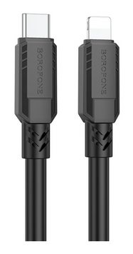 Кабель Type-C to Lightning Borofone BX81 Goodway 20W Швидка зарядка, Black