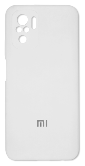 Накладка Silicone Cover Full Camera (AA) Xiaomi Redmi Note 10/Note 10s, White
