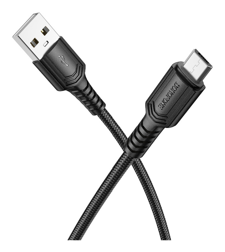 Кабель Micro Borofone BX116 Certain 1m, Black