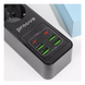 Мережевий фільтр Proove Power Strip P-03 (3 розетки + 4 USB + 2 Type-C) 2М, Black