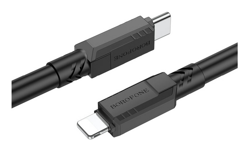 Кабель Type-C to Lightning Borofone BX81 Goodway 20W Швидка зарядка, Black
