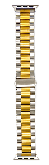 Ремінець Tech Protect Stainless Steel Apple Watch 38/40/41 mm Steel №2, Gold/Silver (5)