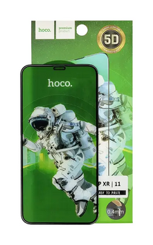 Захисне Скло Hoco Guardian shield 5D large arc tempered IPhone 11/Xr, Black