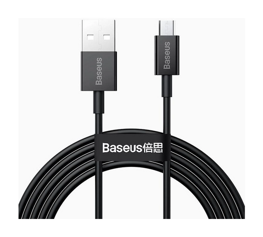 Кабель Baseus Superior Series Fast Charging Micro USB 2A (2m), Black, (CAMYS-A01)