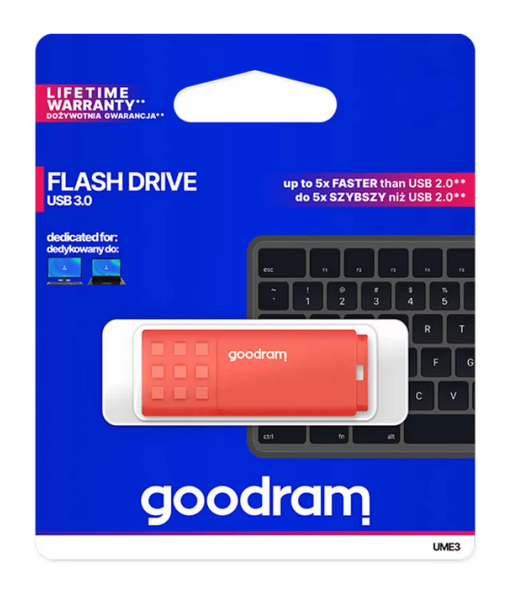Флешка USB 128GB GoodRam UME3 USB 3.0, Orange