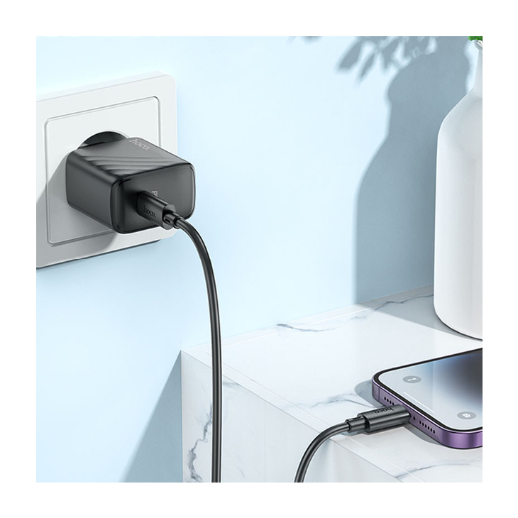 ЗП Hoco CS22A Value PD30W + Type-C to Lightning, Black