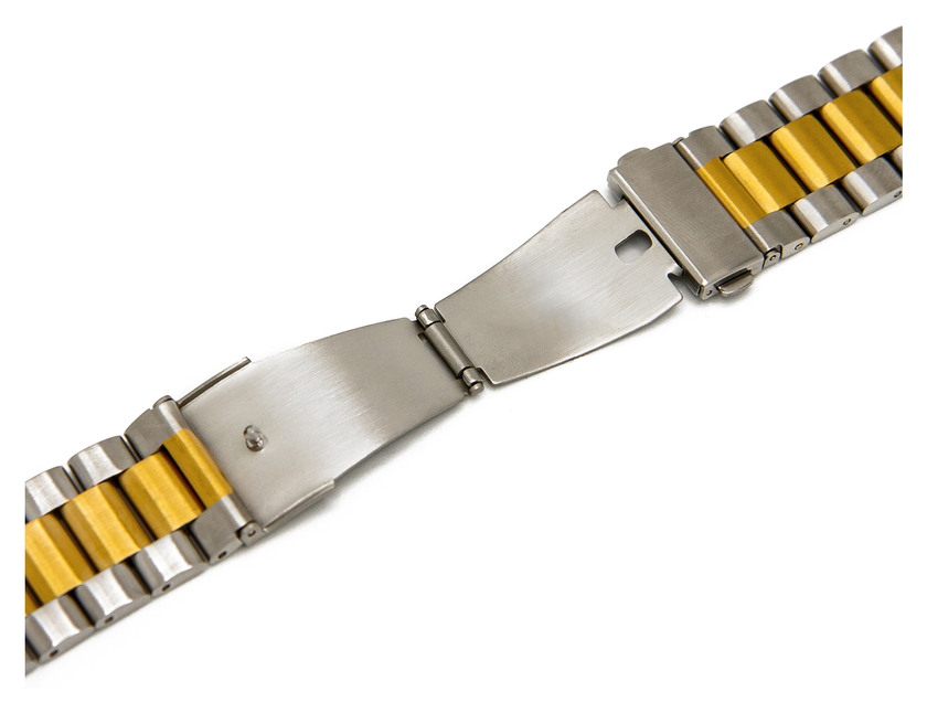 Ремінець Tech Protect Stainless Steel Apple Watch 38/40/41 mm Steel №2, Gold/Silver (5)