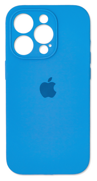 Накладка Silicone Case Camera Protection iPhone 14 Pro, (67) Capri blue