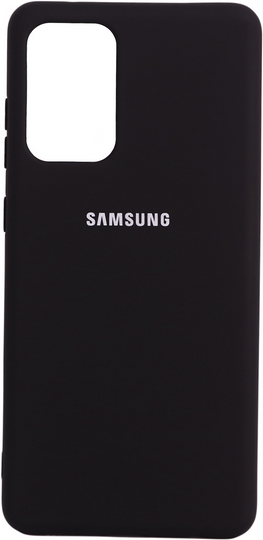 Накладка Silicone Cover Full Protective Samsung A72 4G (A725), Black