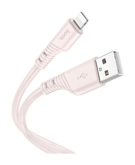 Кабель Hoco X97 Crystal color USB to Lightning (1m), Light Pink