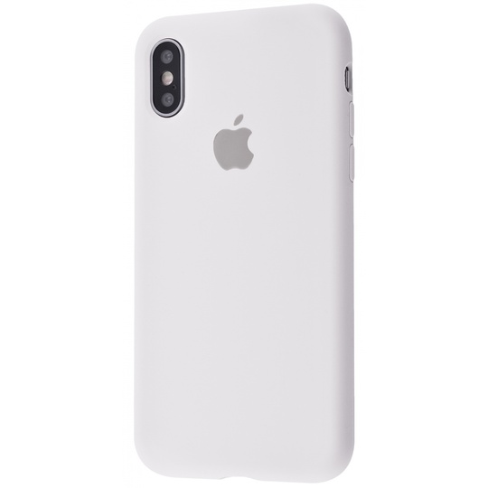 Накладка Silicone Case Full Cover Apple iPhone X/Xs, (9) White