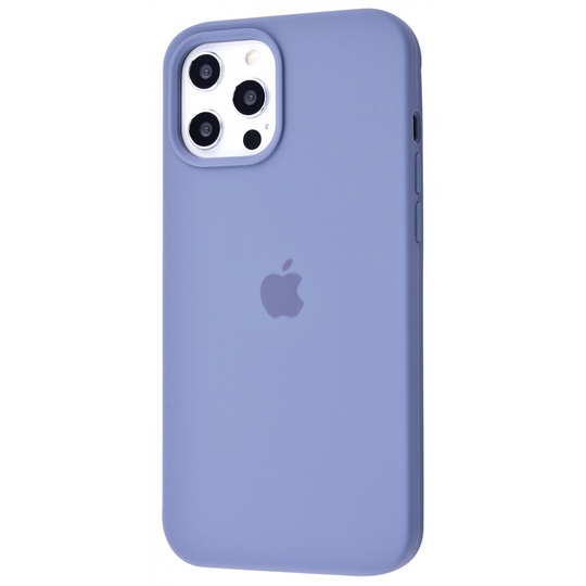 Накладка Silicone Case Full Cover Apple iPhone 12/12 Pro, (49) Lavander Gray
