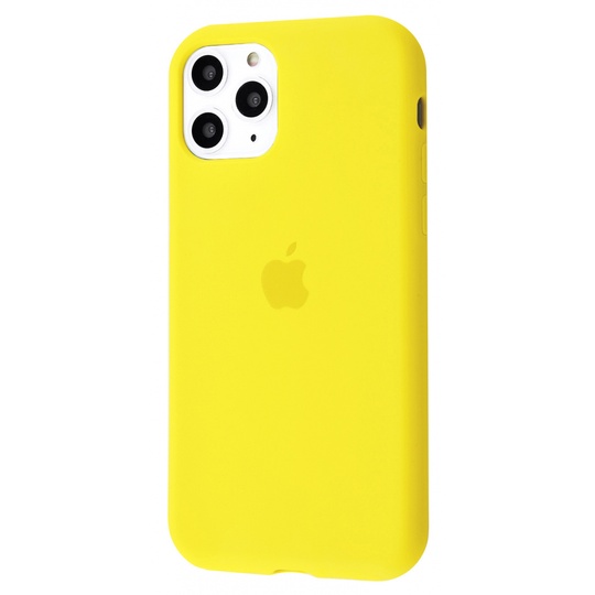 Накладка Silicone Case Full Cover Apple iPhone 11 Pro, (4) Yellow