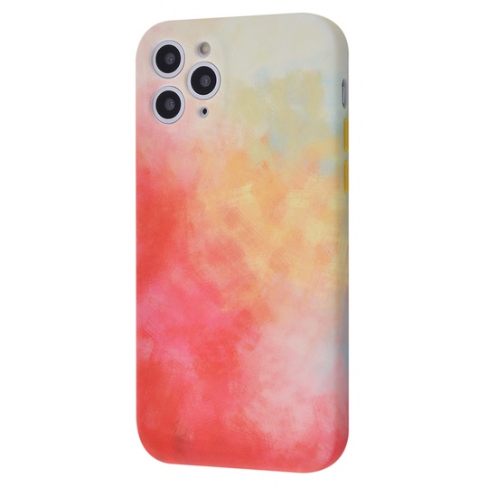 Накладка WAVE Watercolor Case (TPU) iPhone 11 Pro, White Red