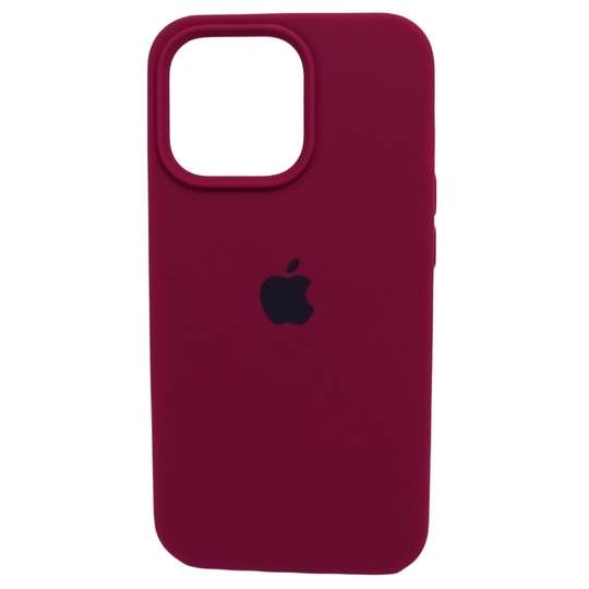 Накладка Silicone Case Full Cover Apple iPhone 13 Pro, Marsala