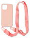 Накладка Strap Silicone Case iPhone 13, Pink Sand