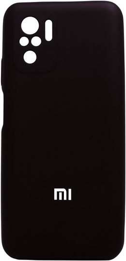 Накладка Silicone Cover Full Camera (AA) Xiaomi Redmi Note 10/Note 10s, Black