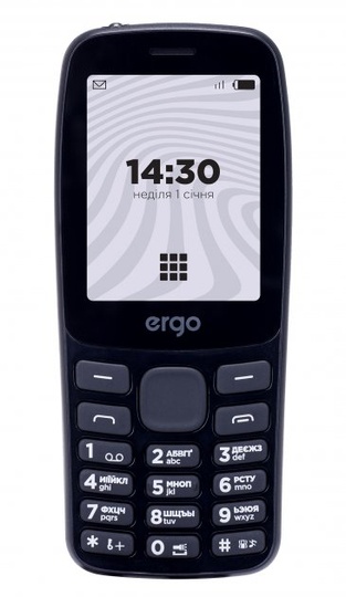 Телефон ERGO B241 Dual Sim, Black