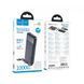 Power Bank Hoco J163 Wonderful 10000mAh 5V/2A (2A1C)+4 cables (USB-A/iP/M/T), Black