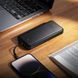 Power Bank Hoco J163 Wonderful 10000mAh 5V/2A (2A1C)+4 cables (USB-A/iP/M/T), Black