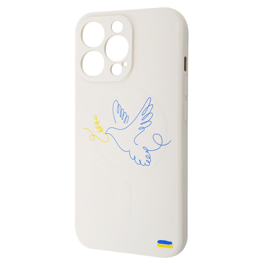 Накладка WAVE Ukraine Edition Case with MagSafe iPhone 13 Pro, Dove of Peace