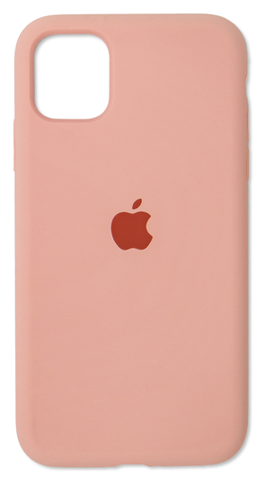 Накладка Silicone Case Full Cover Apple iPhone 11, (12) Pink