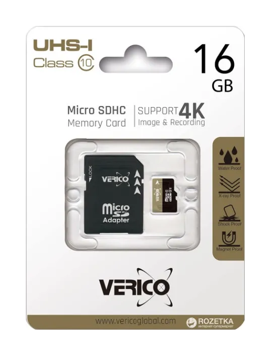 Карта пам'яті Verico MicroSDHC 16GB UHS-I (Class 10)