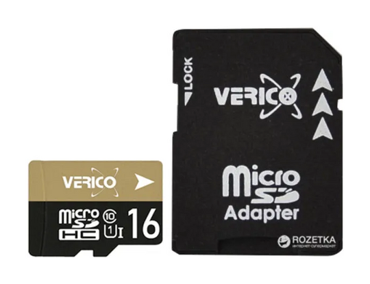 Карта пам'яті Verico MicroSDHC 16GB UHS-I (Class 10)