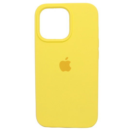 Накладка Silicone Case Full Cover Apple iPhone 13 Pro, (4) Yellow