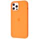 Накладка Silicone Case Full Cover Apple iPhone 12 Pro Max, (58) Light orange