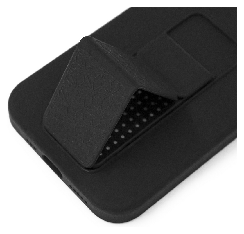 Накладка Silicone Case Hand Holder для Apple iPhone 12/12 Pro, Black