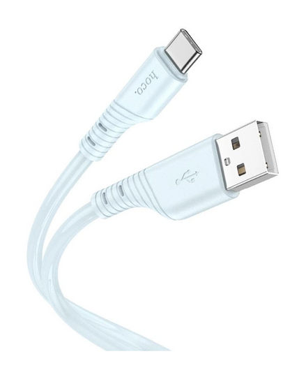 Кабель Hoco X97 Crystal color USB to Type-C (1m), Light Blue