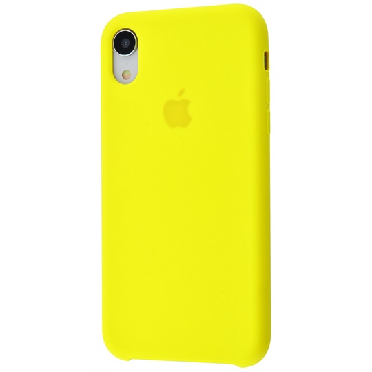 Накладка Silicone Case H/C Apple iPhone XR, (56) Bright yellow