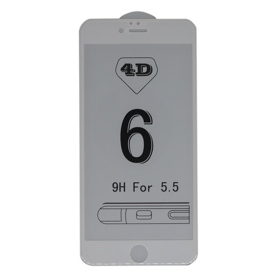 Захисне Скло Optima 4D for iPhone 6 Plus, White