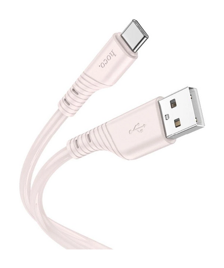 Кабель Hoco X97 Crystal color USB to Type-C (1m), Light Pink