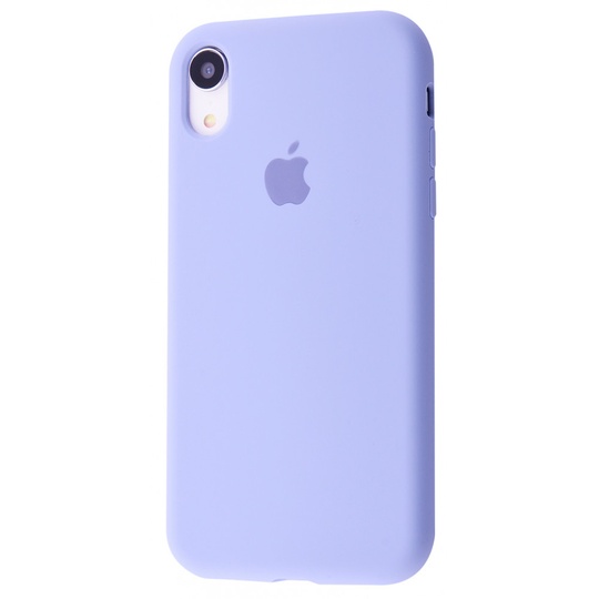 Накладка Silicone Case Full Cover Apple iPhone XR, (42) Light Purple