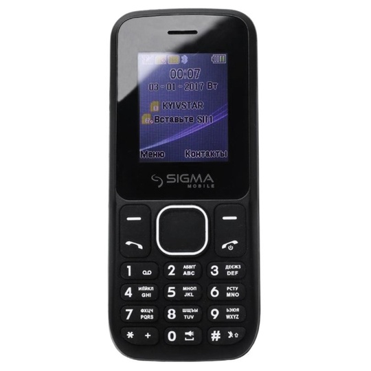 Телефон Sigma X-style 17UP, Black