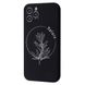 Накладка WAVE Minimal Art Case iPhone 12 Pro with MagSafe, Black Flower