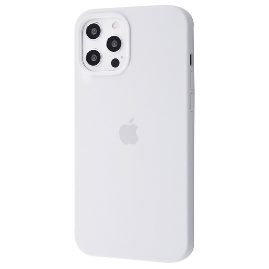Накладка Silicone Case Full Cover Apple iPhone 12 Pro Max, (9) White