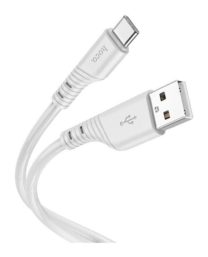 Кабель Hoco X97 Crystal color USB to Type-C (1m), Light gray