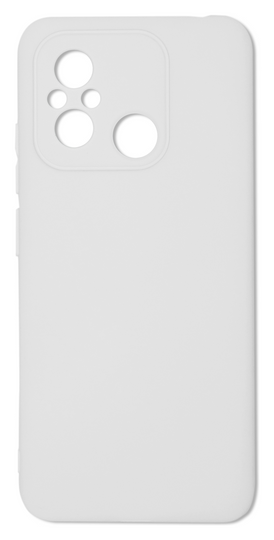 Накладка Silicone Case Cover (No Logo) Box Xiaomi Redmi 12C, White (1)