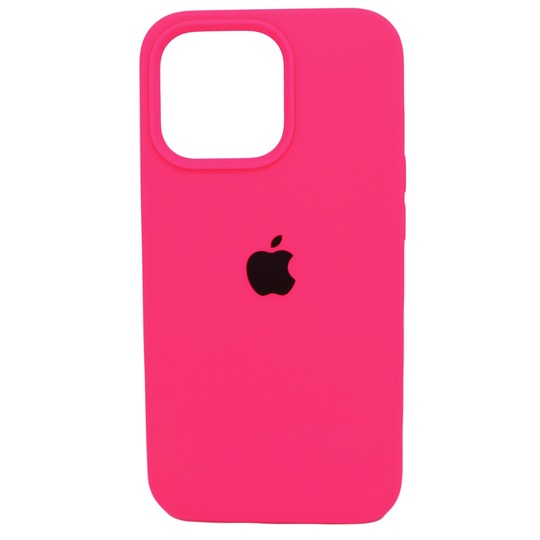 Накладка Silicone Case Full Cover Apple iPhone 13 Pro, (39) Bright Pink