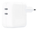 ЗП 35W Dual USB-C Port Power Adapter, White