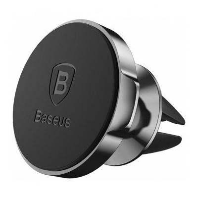 Автотримач Holder Baseus Small Ears Series Air Outlet Magnetic Bracket Leather Type, Black