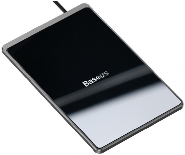 ЗП Бездротовий Baseus Wireless Charger Card Ultra Thin 15W, Black, (WX01B-01)