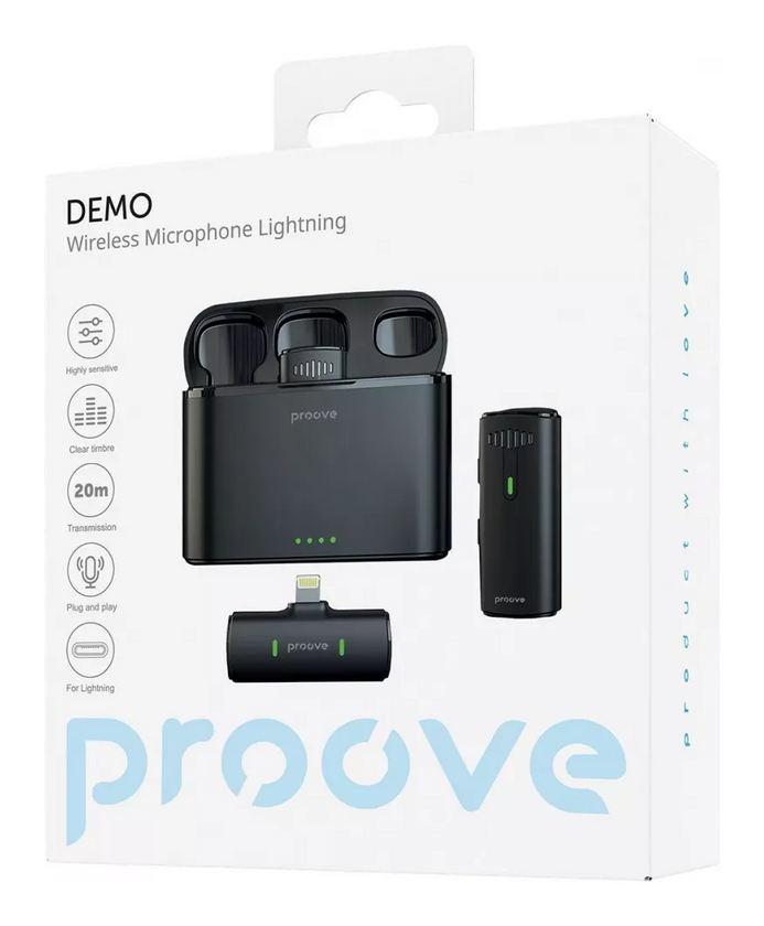 Бездротовий петличний мікрофон Proove Demo Lightning